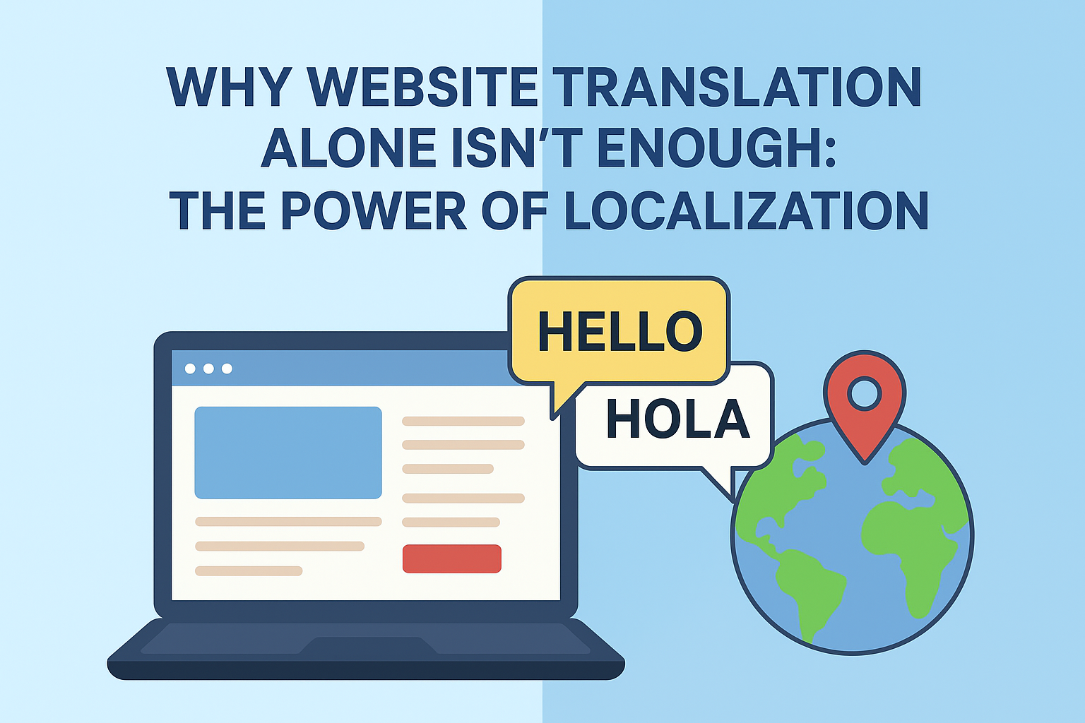 Why Website Translation Alone Isn’t Enough: The Power of Localization.